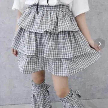 Whinny 깅엄 체크 스커트