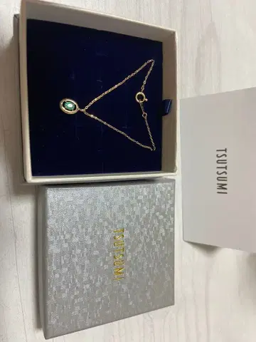 TSUTSUMI K10 YG 에메랄드 목걸이