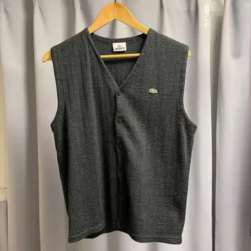 Lacoste 다크 그레이 슬리브리스 베스트