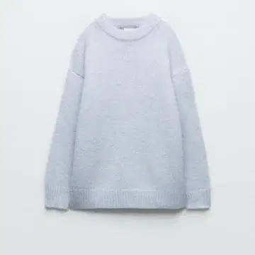 ZARA 소프트 터치 니트 스웨터 라이트 블루 S 니트