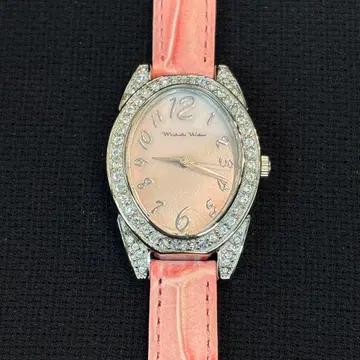 미사용 Michell Weber 미셸 웨버 쿼츠 핑크 손목시계