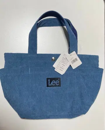 Lee 코듀로이 토트백 파랑 블루