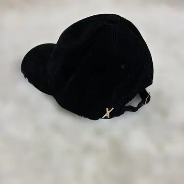 새상품급 바자르, 코듀로이 블랙 캡 골드 컬러 로고 포함