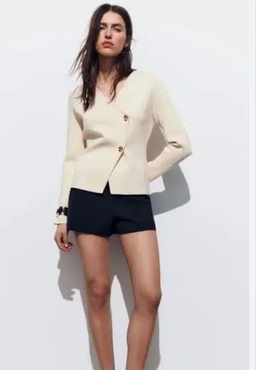 ZARA 핏 니트 자켓