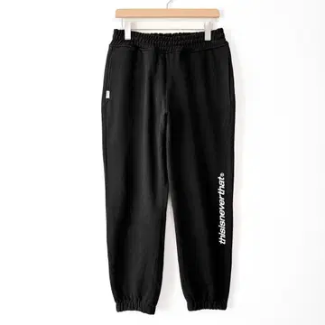 thisisneverthat 로고 스웨트 팬츠 속기모 블랙