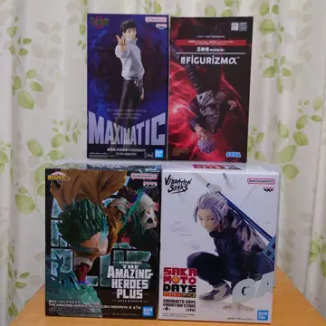 피규어 4개 세트 남성용 히로아카 사카모토 데이즈 주술회전