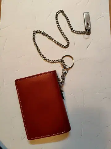 SALAMANDER 브라운 가죽 접이식 지갑