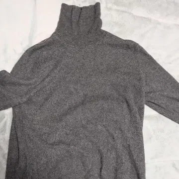 그레이 터틀넥 스웨터 L 캐시미어
