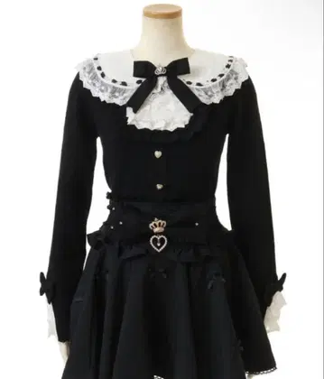 LIZLISA 리즈리사 옷깃 부착 스퀘어 리브 니트탑 블랙