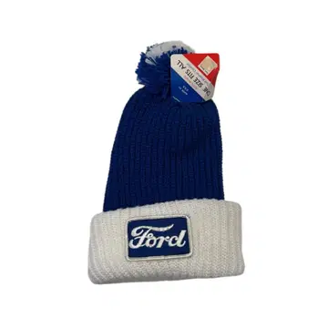 80년대 USA제 FORD 기업 로고 폼폼 니트 캡
