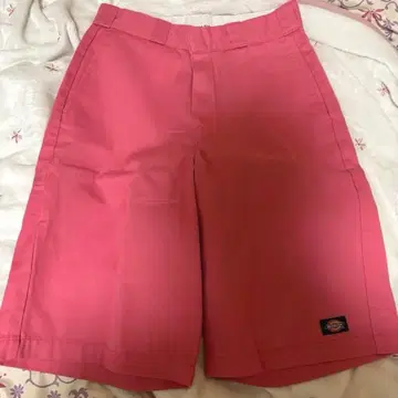 Dickies 핑크 하프 팬츠 30 페스티벌