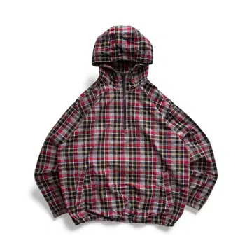 90s eddie bauer 아노락 후드티 체크 에디 바우어
