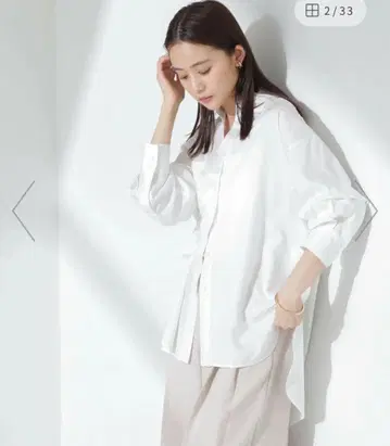 나노 유니버스 드레이프감 밴드 카라 셔츠