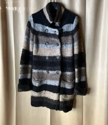 [23구] 울 알파카 혼방 니트 롱 가디건 니트 코트 38