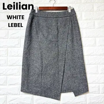 레리안 스커트 랩 디자인 무릎 기장 울 실크 변형 일본제