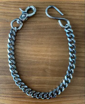 은 두꺼운 지갑 체인 45cm 훈증 핸드메이드 S [ WC03S ]