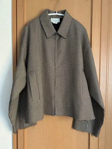 새상품급 YOKE 체크 무늬 오버 사이즈 자켓