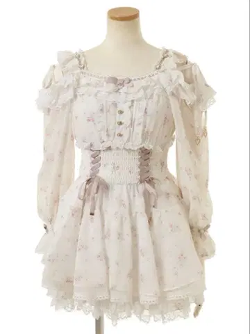 오프숄더 쉬폰 셋업 LIZLISA 리즈리사 핑크