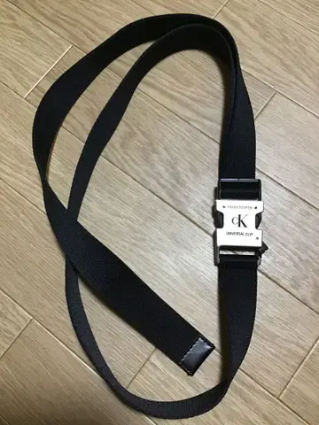 [ CK/캘빈클라인 ] 패브릭 벨트 블랙 남성용