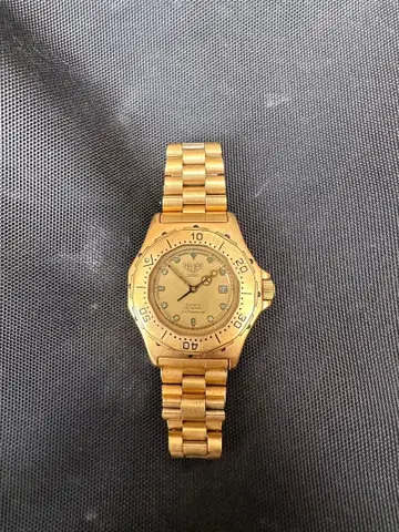 골드 쿼츠 손목시계 호이어 HEUER