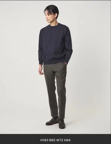 [ 새상품급 ] A+ MOULINE 폴리에스테르 크루넥 니트