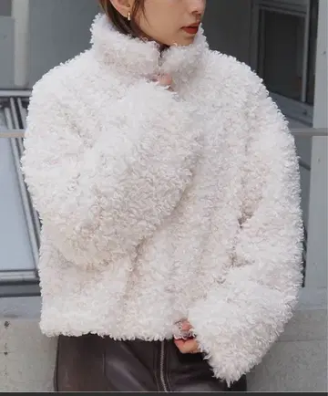 푸들 퍼 블루종 숏 기장