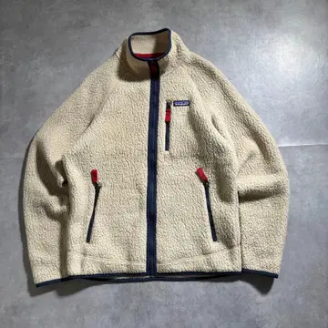 구제 의류 10s Patagonia 레트로 파일 자켓 아이보리 플리스