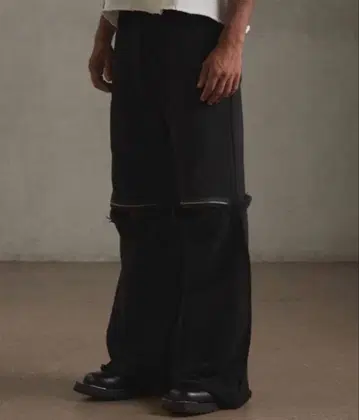 그랑시 GRANCY 지퍼 디자인 스웨트 팬츠 S