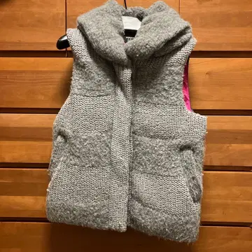 소니아 리키엘 컬렉션 그레이 다운 베스트 울 sonia rykiel