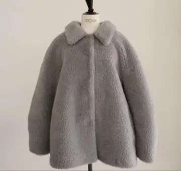 [택 포함 새상품] OHGA 무스탕 코트 그레이 M