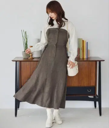 mysty woman 도킹 레이스업 원피스