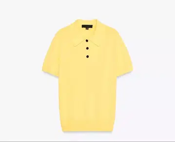 ZARA 숏 슬리브 니트 피케 셔츠