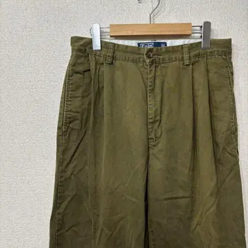 랄프 로렌 슬랙스 올리브 와이드 미국 빈티지 의류 W32 3213