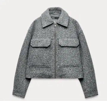 zara 부클레 크롭 자켓