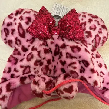 디즈니 미니 레오파드 무늬 팬캡