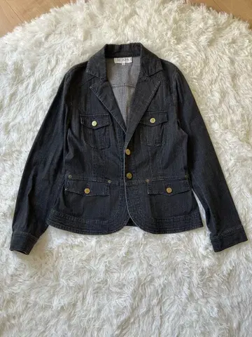 SCAPA 다크 그레이 테일러드 자켓 데님 40