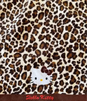 헬로키티 레오파드 무늬 핸드 타월 키티 산리오