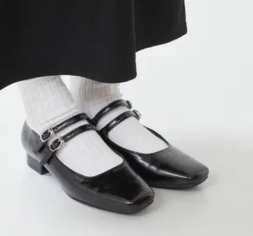 [ 새상품급 ] 블랙 멜리 제인 펌프스