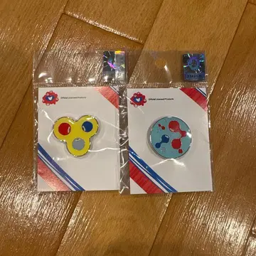 EXPO2025 핀 배지 파랑과 노랑 세트
