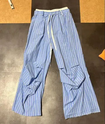 led tokyo 레이어드 와이드 스트라이프 슬랙스