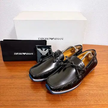 미사용급 엠포리오 아르마니 드라이빙 로퍼 블랙 27cm 상당