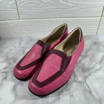 핑크 가죽 슬립온 22.5cm