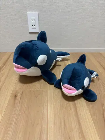 고베 스마 월드 범고래 봉제 인형 복권 딥 블루 3등과 4등의 2개