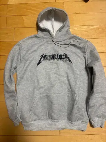 Metallica 후드 부착 맨투맨 그레이
