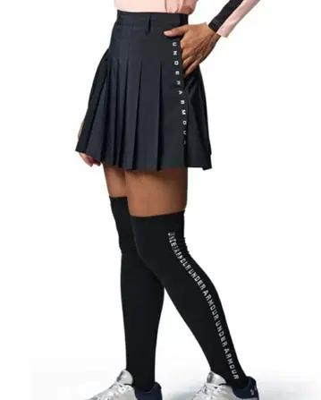 언더아머 골프 플리츠 스커트 블랙