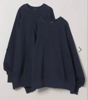 JEANASIS 서스티나 빈티지 기모 BIG 풀오버 네이비