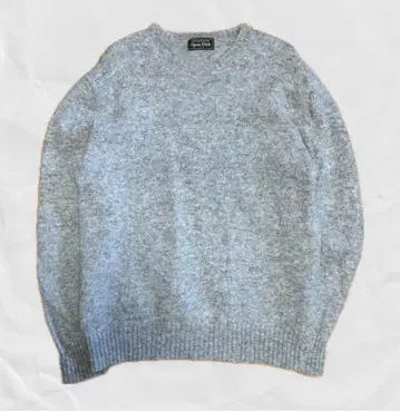 Open Dich 그레이 크루넥 스웨터