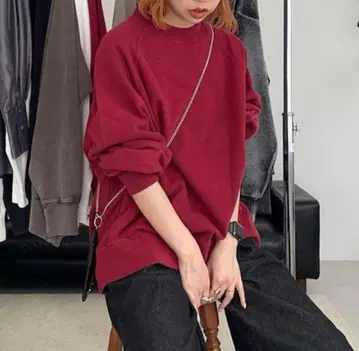 지나시스 서스티나블 빈티지 기모 BIG 풀오버