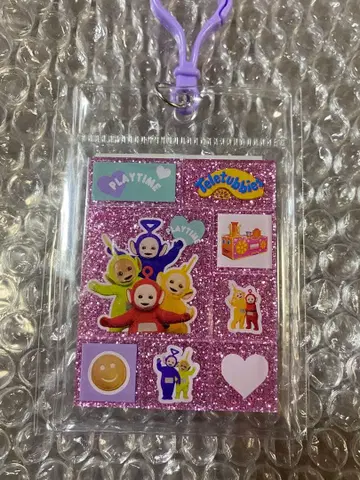 텔레토비즈 타일씰풍 아크릴 키링