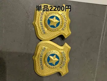 주토피아 경찰 배지 브로치